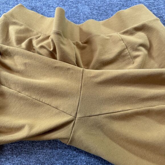J Jill Affinity French Terry Slim-Leg Stretch Pants Mustard Yellow XL Pockets - Picture 7 of 10